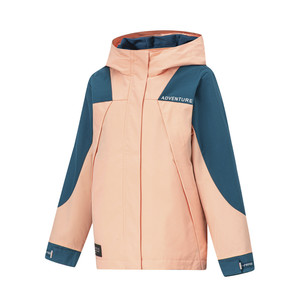 
Li Ning Children's Clothing Girls Outdoor Series Loose Three-in-One Cardigan Sweater Sports Trench Coat YWBT012-B Product