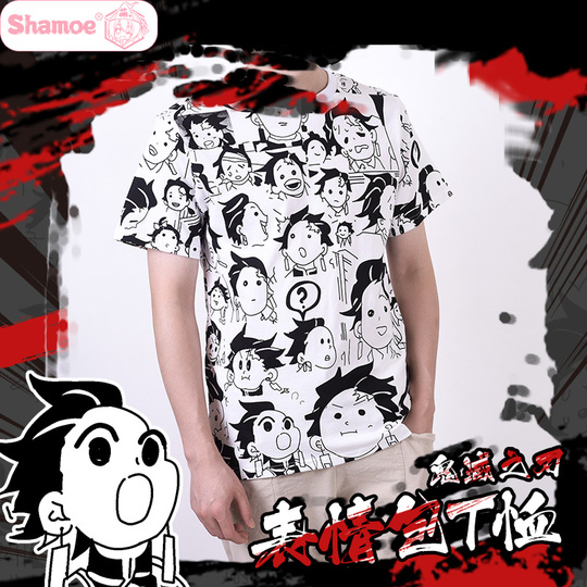 Camiseta Kimetsu No Yaiba Tanjiro Zen'itsu Inosuke - Estampado 3D, Poliéster, Tallas S-3XL