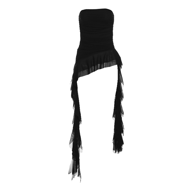 #SISJULY#Summer Fairy Floating Loop Pyreal Tight Waist Powder Skirt ...