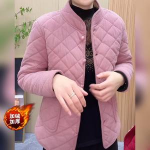 
Thick and thin cotton coat for 2025 winter new warm stand collar middle-aged and elderly mothers wear warm cotton coat
