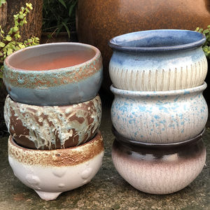 Handmade Carton Basin Basin large -scale succulent pots Laozhuang, succulent group raw pot, purple sand pottery pot ceramic plant flower basin