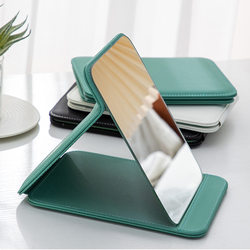 Folding Mirror Desktop Portable Home Use Student Dormitory Vanity Mirror Office Desktop Makeup Mirror Small Mirror