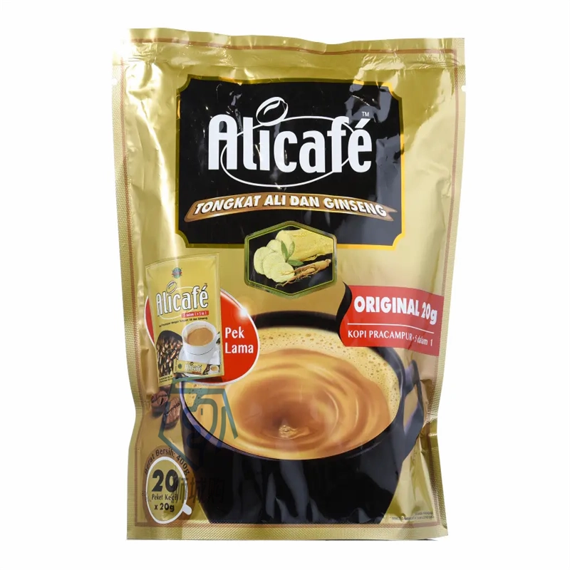 马来西亚直邮Alicafe 东革阿里5合1人参咖啡白咖啡20*