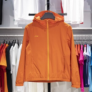 Li Ning authentic 2024 new women's jacket group buying series sports and casual hooded windbreaker AFDU626-6