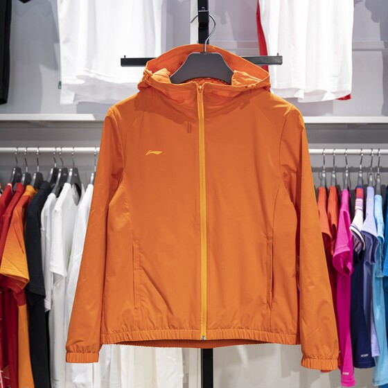 Li Ning authentic 2024 new women's jacket group buying series sports and casual hooded windbreaker AFDU626-6