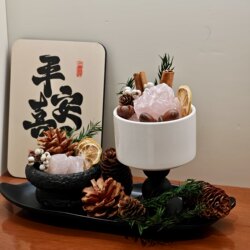 Fireless Aromatherapy Diffuser Stone with Dried Flowers, Decorative Ornament for Entryway, Wealth-Attracting Decoration, Long-Lasting Fragrance for Home, Housewarming Gift