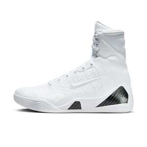 
Nike Kobe 9 Elite High White and Black Sports and Casual Fashion High-top Basketball Shoes FZ7335-100