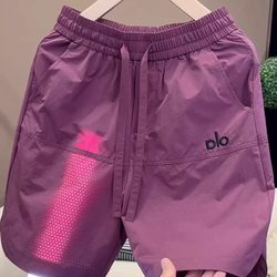 Quick-drying shorts, three-quarter length straight-leg outer casual mid-length pants