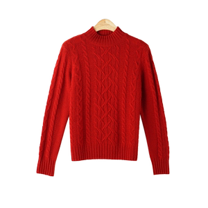 
[Live Exclusive] Chunzhu Half Turtle Collar Cashmere Pullover New 100% Cashmere Loose Sweater Women's Top