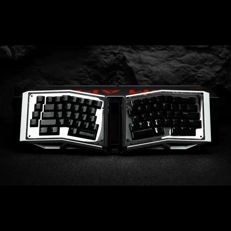 现货怒喵AM AFA BLADE 全球限量60 Angry Miao锻造碳纤维机械键盘 