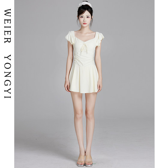 
Swimsuits for women with high-end 2025 new beautiful and high-value one-piece dress slim and slim vacation hot spring swimsuit