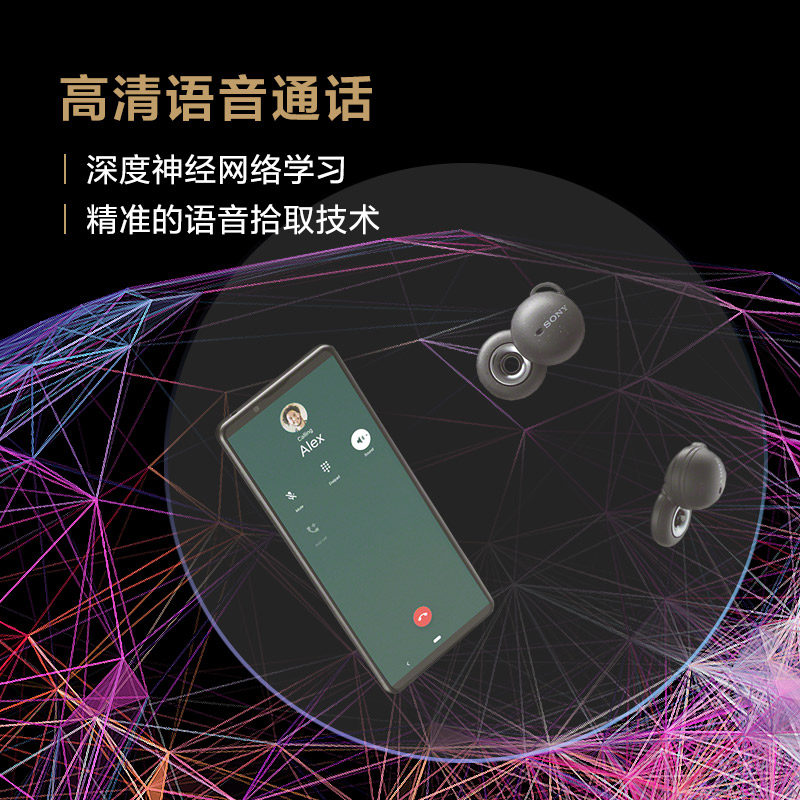 |  LINKBUDS 진정한 무선 블루투스 헤드폰 인이어 개방형 헤드폰은 착용이 편안합니다.