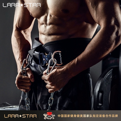 Laura Star Enhanced Edition Fitness Strength Training Weight-Bearing Waist Support Pull-Up Arm Flexion and Extension Thickened Iron Chain Belt