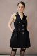 DIANA VEVINA 25 spring and summer acetate suit collar sleeveless puffy dress fashionable commuting elegant OL women
