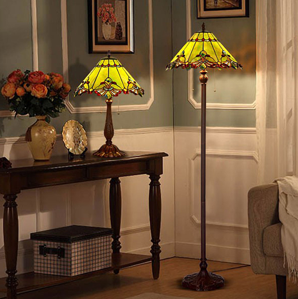 Hauty 17-inch european-style palace umbrella-shaped floor lamp low-key luxury british-style simple living room study bedroom table lamp