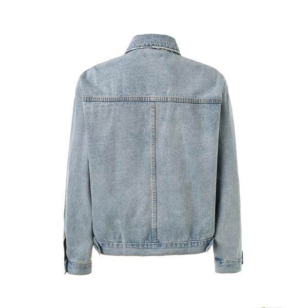 Denim jacket double 11 pre-heated style washed splash ink Dsrcv beauty ...