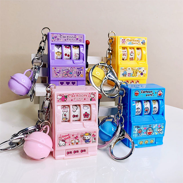 Creative new cartoon can play keychain mini arcade classic childhood ...