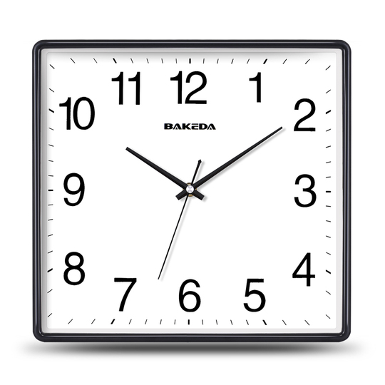 バコタ スクエア 壁掛け時計 - モダン シンプル スタイル