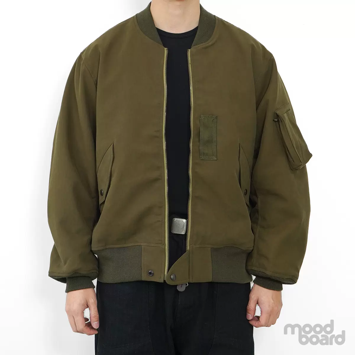 Phigvel Makers 深橄榄色飞行夹克Double Cloth Flight Jacket-Taobao