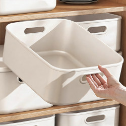 Desktop Storage Box, Cosmetics Plastic Storage Box, Household Sundries, Snack Storage Basket, Dormitory Kitchen Organizing Box