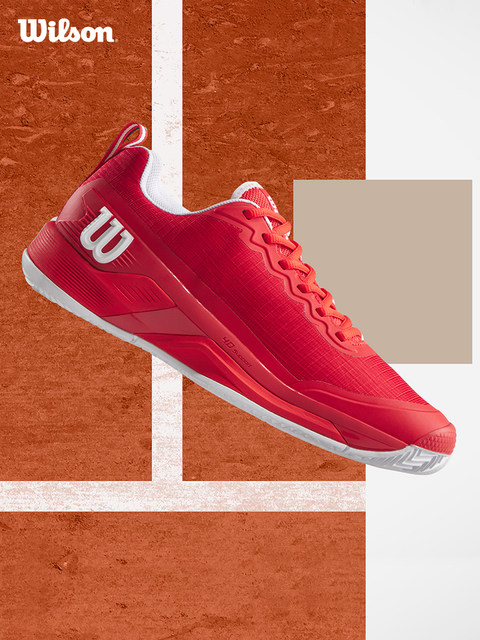 Herren Tennisschuhe Wilson Rush Pro 4.5 Clay White/Navy Roland Garros
