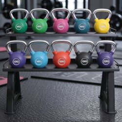 Colorful Pu Solid Kettlebell Set for Women's Yoga Fitness at Home, Men's Competitive Kettlebell Ball Lifting 4-20kg