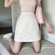 Sweet French floral skirt for women in summer large size new anti-exposure A-line skirt high-waisted slim hip short skirt
