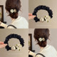 Korean version of camellia pearl small intestine hair band for women 2025 new style high-end ponytail head rope elastic and durable rubber band