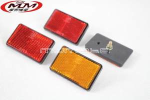
Universal motorcycle modification accessories plastic rectangular reflective license plate reflector rear red reflective plate reflective sheet