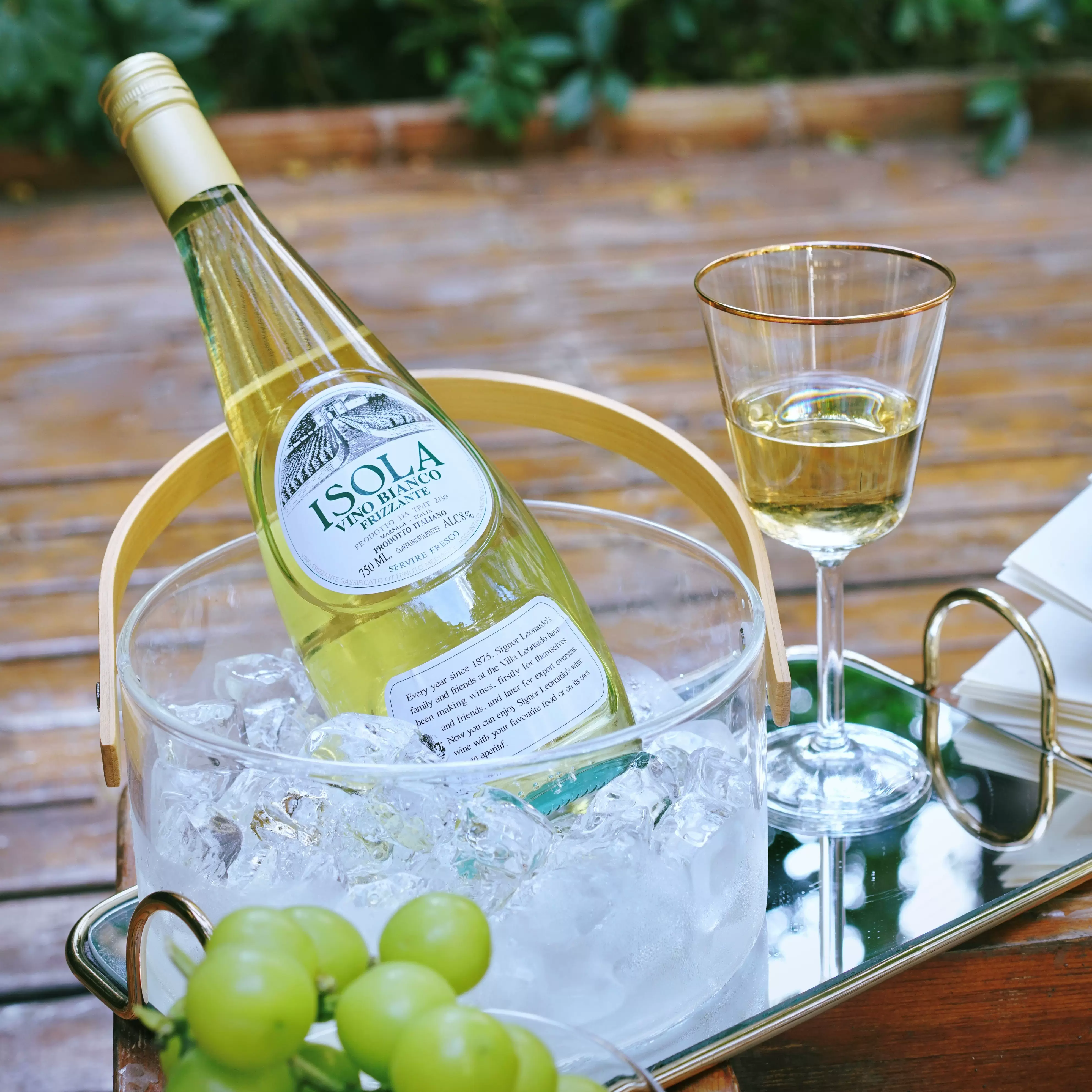 意大利西西里伊索拉isola甜型白葡萄起泡酒微醺晚安香槟气泡酒女