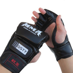Half-Finger Boxing Gloves for Adults, Men's Mma Sanda Fighting Thickened Training Equipment, Professional Punching Bag Ufc Gloves for Women