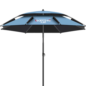 Woding Fishing Umbrella 2025 new outdoor special fishing parasol thickened sun protection and rainstorm crutches large fishing umbrella