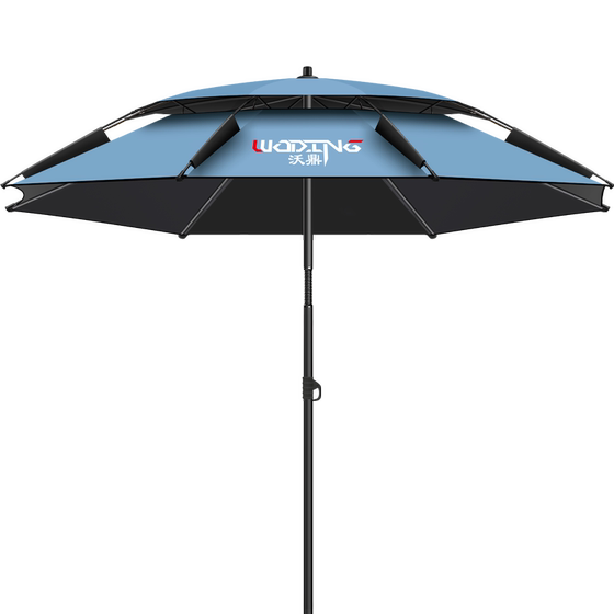 Woding Fishing Umbrella 2025 new outdoor special fishing parasol thickened sun protection and rainstorm crutches large fishing umbrella