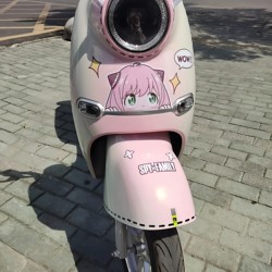 Spy Family Electric Car Stickers Waterproof Sun-Resistant Personalized Creative Decorative Car Stickers Cartoon Decoration to Cover Scratches