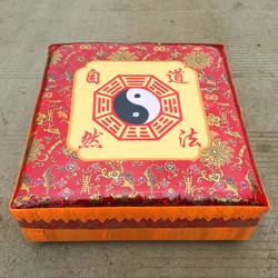 Taoist Kneeling Mat, Home Use Eight Trigrams Kneeling Mat, Solid Wood Kneeling Stool, Eight Trigrams Yin-Yang Fish Kneeling Mat, Taoist Kneeling Mat