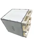 hộp đựng đồ trang điểm bằng gỗ Tùy chỉnh xuất khẩu trong nước khử trùng vành đai thép có thể tháo rời cạnh khóa gấp hộp gỗ bao bì vận chuyển hàng không lắp ráp hộp gỗ hộp gỗ nhỏ Cái hộp