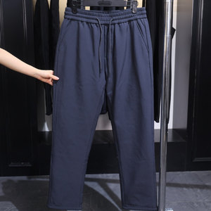 
[H Home] Removal of bids and cabinets! Simple, comfortable, casual, smooth and warm drawstring down pants for men in autumn and winter