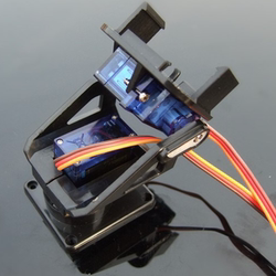 Gloss-table double-axis ultrasonic smart car bracket servo