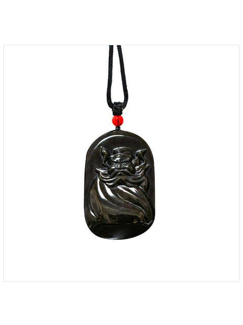 Tianshi Zhongkui pendant, Taoist jewelry, fortune necklace, Hetian jade ...