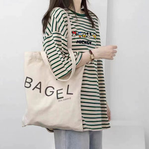 Maternity top summer 2025 new pure cotton striped mid-length style covering butt loose large size short-sleeved T-shirt in summer