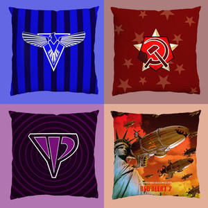 
Red Alert 2 Red Alert 3 Yuri game peripheral custom square pillow super soft removable and washable gift pillow ready for sale
