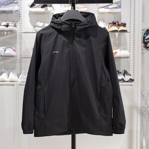 Li Ning sports windbreaker men's 2025 new group buying series water-resistant cardigan hooded jacket AFDV957
