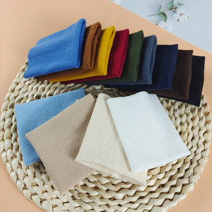 
Threaded cuffs pure cotton elasticized sweater down jacket extended trousers legs close up children's clothes rib cuffs