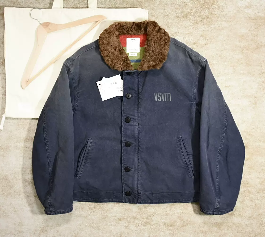 visvim CHIEF DECKHAND COAT NAVY サイズ4 15AW ファッション visvim CHIEF DECKHAND COAT NAVY サイズ4
