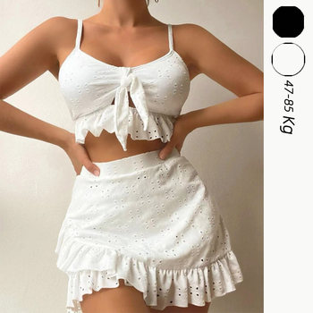 Big size skirt Bikini three -piece girl split
