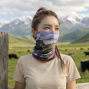 
Ice silk sun protection neck scarf mask magic headscarf summer thin outdoor riding windproof mask men's and women's neck scarf cover