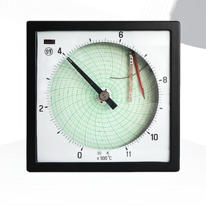 
Shanghai Dahua Instrument Factory XWGJ-101 Medium Size Circle Diagram Automatic Balance Recorder Paper Temperature Regulator