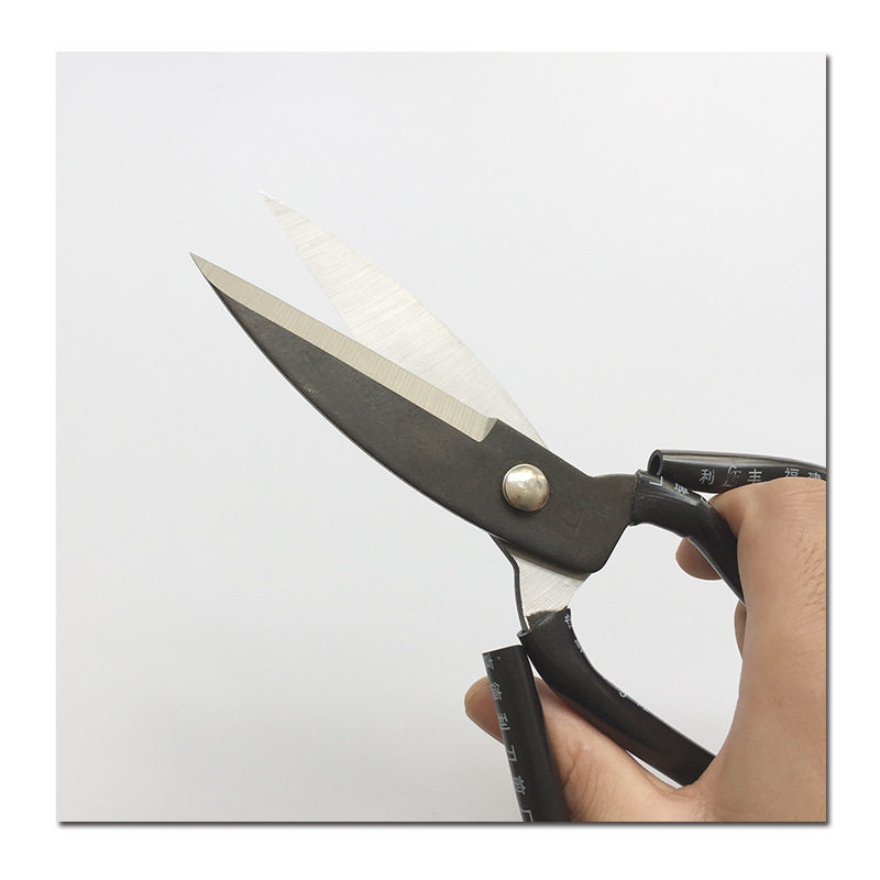 새로운 스테인레스 스틸 대형 머리 가위 NO. 1 산업용 가정용 가죽 가위 민간 가위 물고기 머리 가위 뾰족한 와이어 가위-