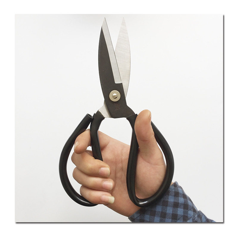 새로운 스테인레스 스틸 대형 머리 가위 NO. 1 산업용 가정용 가죽 가위 민간 가위 물고기 머리 가위 뾰족한 와이어 가위-