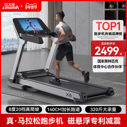 Lijiuji X8 Marathon Treadmill for Home Use, Climbing, Silent, Large, Foldable, Commercial Equipment, Gym-Specific